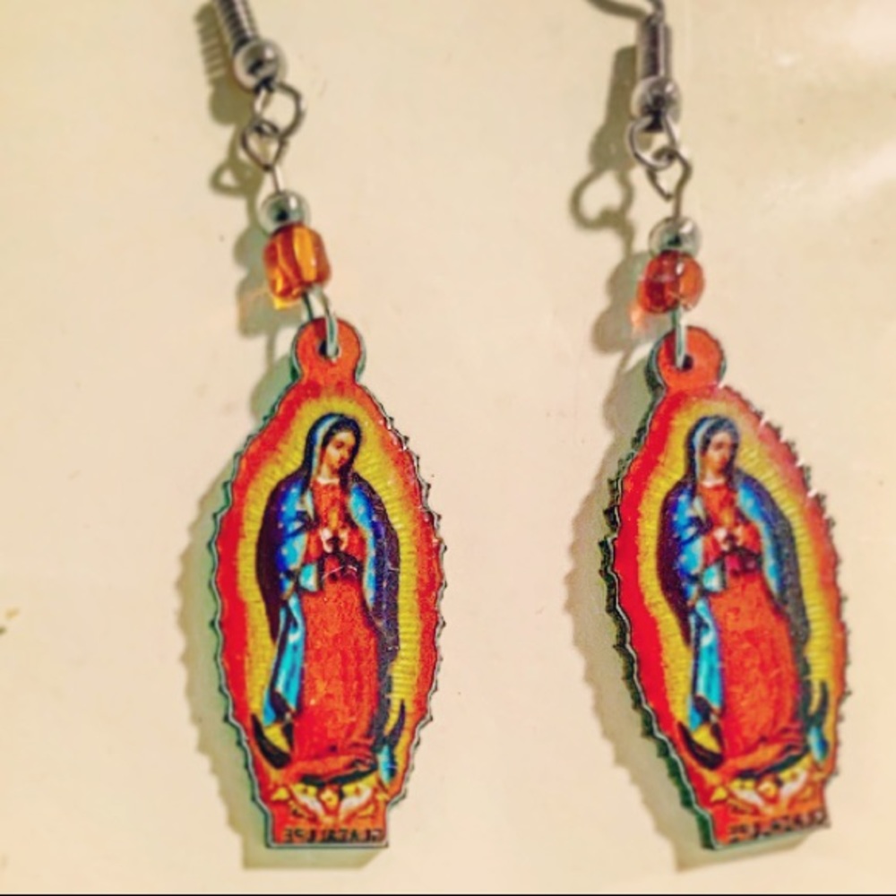 #virgentheguadalupe #virginmary #earings